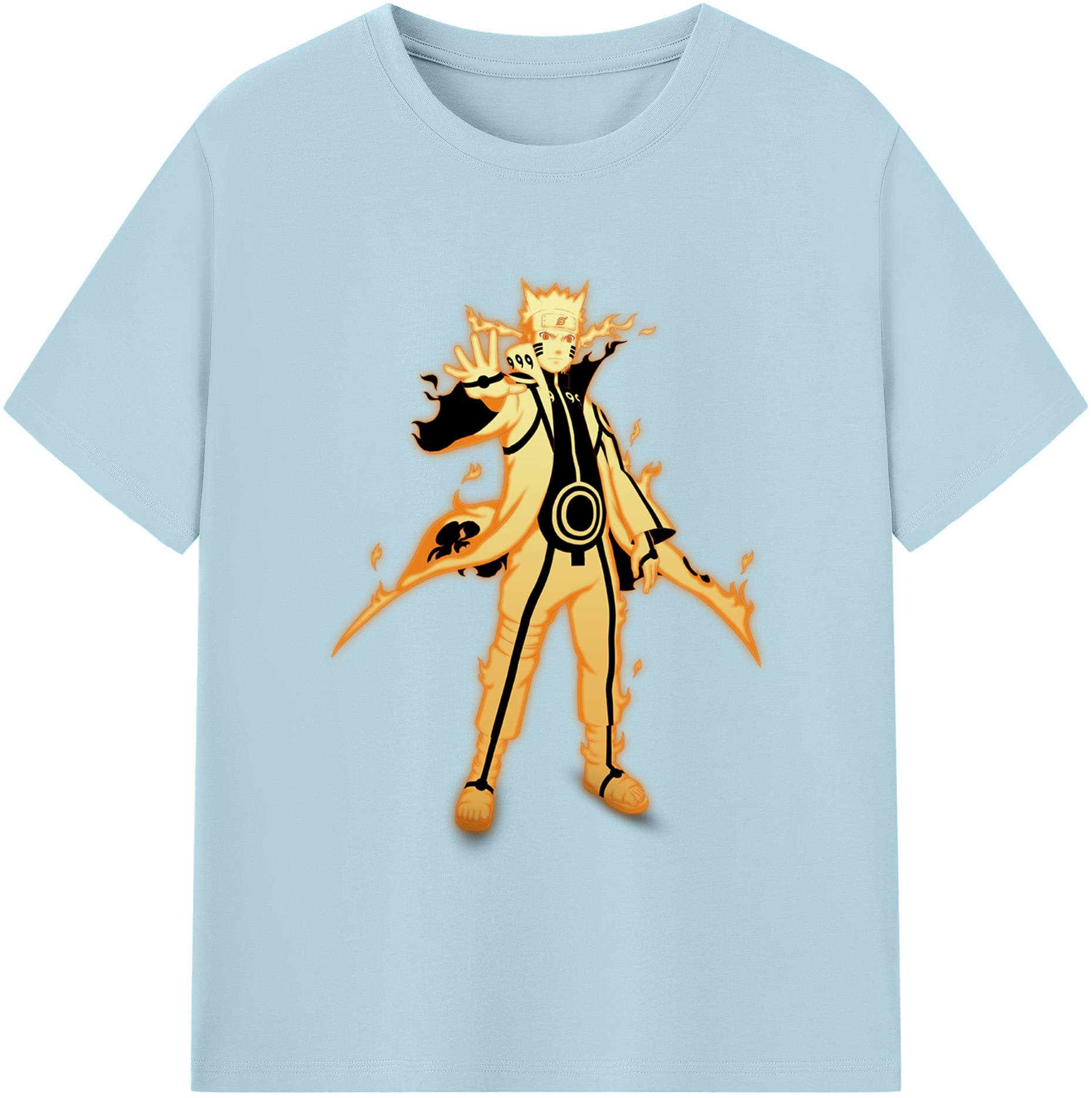 （画像用） NARUTO -ナルト- うずまき ナルト Uzumaki Naruto 綿100％半袖Tシャツ（フロントプリント）